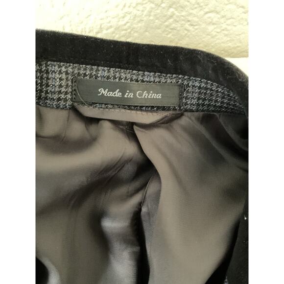 Polo Ralph Lauren  46L Houndstooth 100% Wool 2 Button Blazer Jacket - Picture 10 of 15